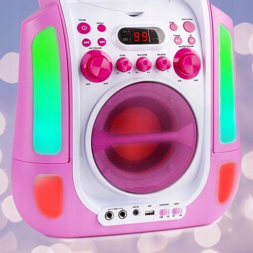 Zestaw KARAOKE głośnik bluetooth CD+G/2 mikrofony na Arena.pl