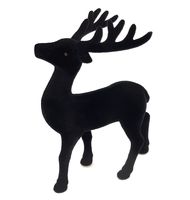 RENIFER OZDOBNY DEKORACJA JELONEK 21 cm CZARNY