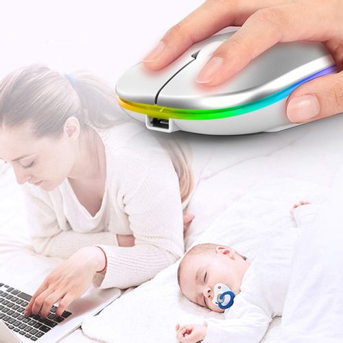 MYSZKA BEZPRZEWODOWA NA BLUETOOTH USB MYSZ KOMPUTEROWA DO LAPTOPA RGB na Arena.pl