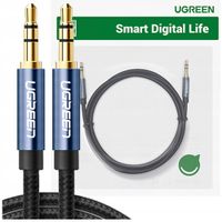 Kabel mini jack UGREEN AV122 3,5mm AUX 1.5m (czarny)
