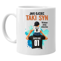 Jaki ojciec, taki syn - kubek na prezent dla taty
