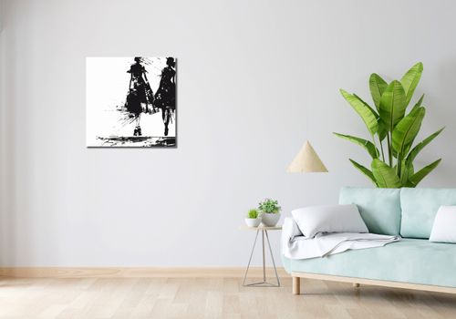 Obraz 60x60cm Atramentowy Przerys na Arena.pl