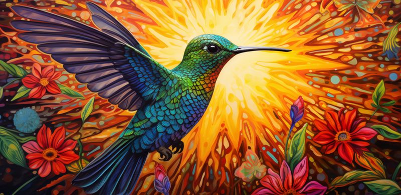 Plakat 91,3x44,5cm Koliber Barw zdjęcie 1