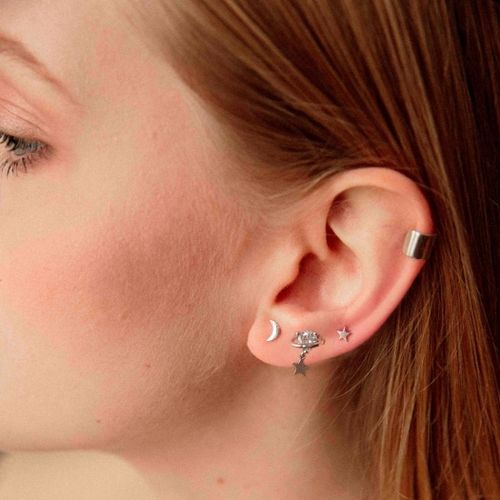 Nausznica srebrna gładka 7 mm ANIA KRUK na Arena.pl