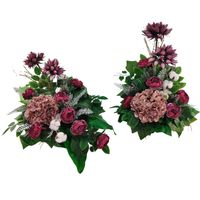 Komplet na grób 24009034 stroik na cmentarz+bukiet