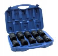 MAR-POL ZESTAW NASADKI UDAROWE 1" 17-41mm 10 SZTUK WALIZKA M58261