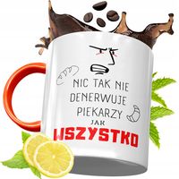 Kubek Pomarańczowy Dla Piekarza Prezent Z Nadrukiem Ze Zdjęciem