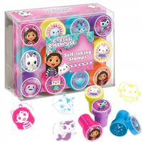 Totum Pieczątki kolorowe stempelki samotuszujące dla dzieci Koci Domek Gabi