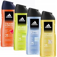 Adidas MEN zestaw męskich żeli pod prysznic 3w1 dla mężczyzn 4x 400 ml