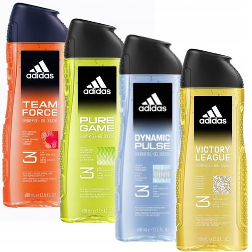 Adidas MEN zestaw męskich żeli pod prysznic 3w1 dla mężczyzn 4x 400 ml na Arena.pl