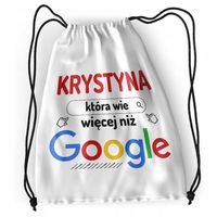 Plecak Dla Krystyny Sportowy Szkolny Worek Torba Z Nadrukiem Ze Zdjęciem