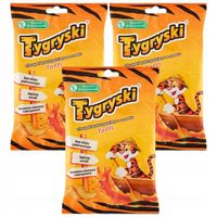 Tygryski Chrupki kukurydziane o smaku toffi 70 g x 3 sztuk