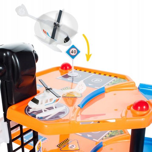 PARKING GARAŻ DLA SAMOCHODÓW 4 AUTA TOR WYŚCIGOWY ZJEŻDŻALNIA 4 PIĘTRA na Arena.pl