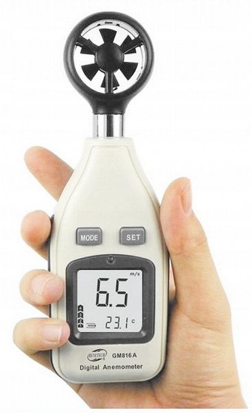 ANEMOMETR WIATROMIERZ MIERNIK WIATRU TEMPERATURY POMIAR PRĘDKOŚCI POWIETRZA zdjęcie 4
