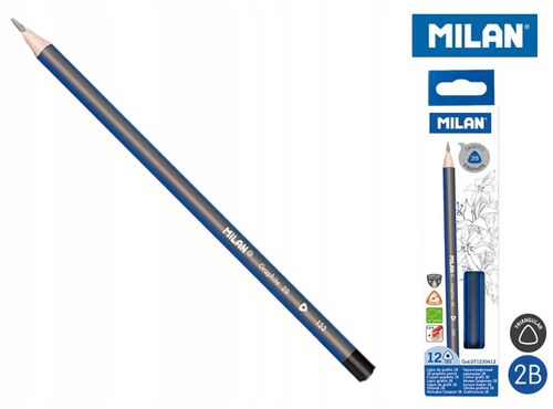 Ołówek Trójkątny Milan 2B A'12 3982 na Arena.pl