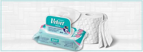 Velvet papier toaletowy nawilżany INTIMA 16 szt na Arena.pl