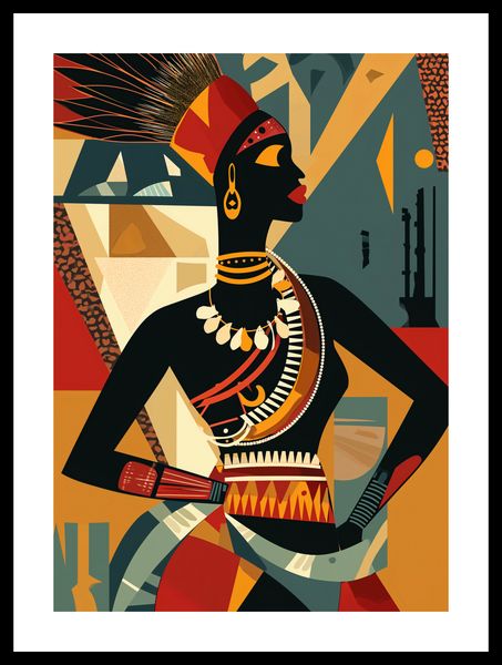 Plakat 29,7x42cm Afrykańska Mozaika zdjęcie 3