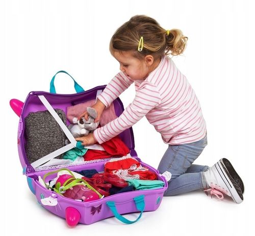 TRUNKI JEŻDŻĄCA WALIZECZKA JEŹDZIK 2w1 WALIZKA DLA DZIECKA na Arena.pl