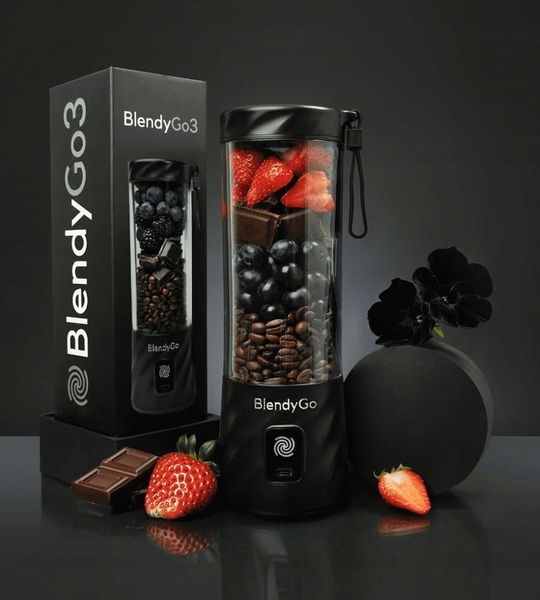 Blender BlendyGo 3 Bezprzewodowy Kielichowy USB ORYGINALNY MOC CZARNY 250W zdjęcie 5