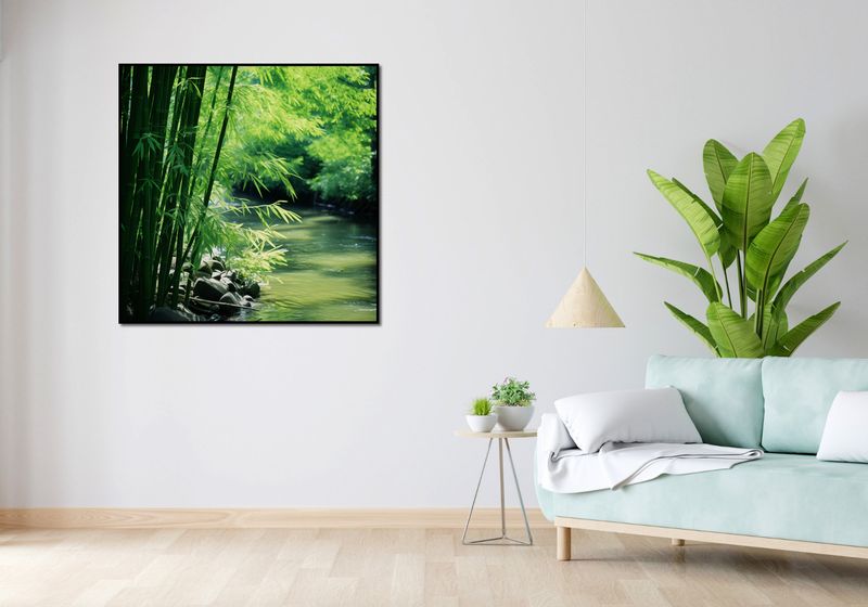Plakat 100x100cm Spokój Bambusów zdjęcie 4