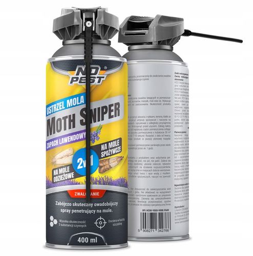 ŚRODEK SPRAY NA MOLE ODZIEŻOWE SPOŻYWCZE MUCHY NO PEST 400ML MOTH na Arena.pl