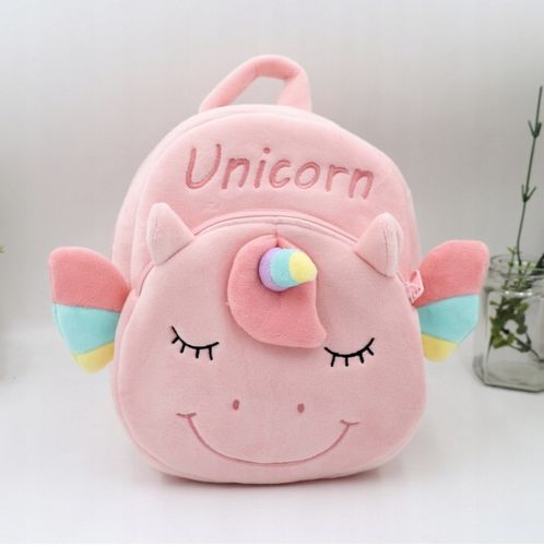Plecak plecaczek pluszowy dziecięcy przedszkolny miękki mały jednorożec na Arena.pl