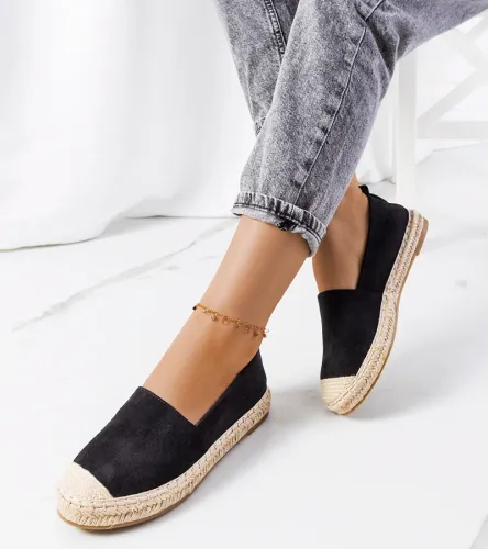 Czarne espadryle damskie Mathea 39 na Arena.pl
