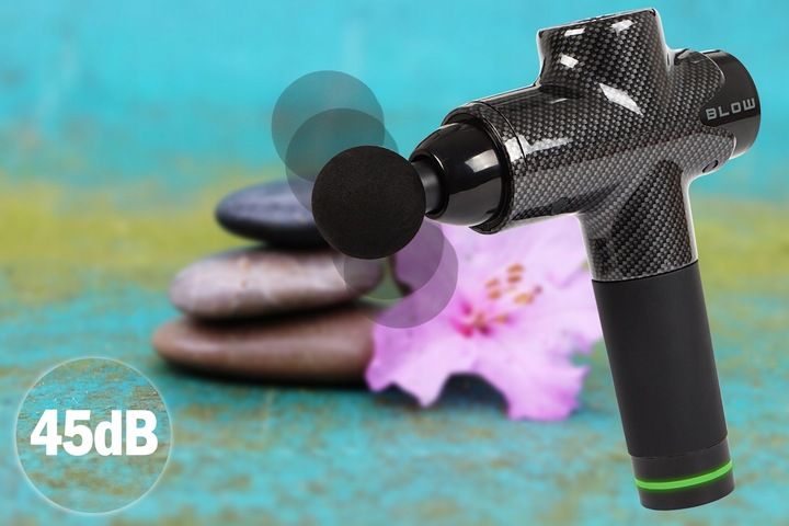 PISTOLET DO MASAŻU PLECÓW CIAŁA MASAŻER MASSAGE GUN 200W ZESTAW 10 KOŃCÓWEK zdjęcie 10