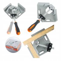 Ścisk Stolarski Kątowy Metalowy Zacisk Krzyżowy Narożny Imadło 90 Kąt