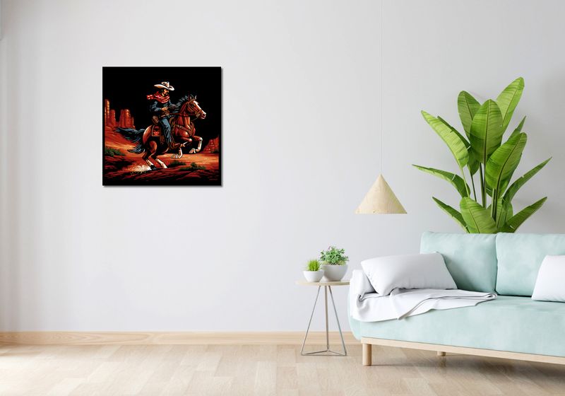 Plakat 70x70cm Galop przez Prerię zdjęcie 4