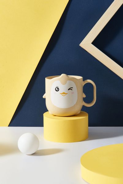 Kubeczek ECO Pingwin/Penguin beż zdjęcie 1