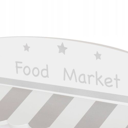 Drewniany stragan market targ dla dzieci 2w1 teatr tablica kasa Kinderlly na Arena.pl