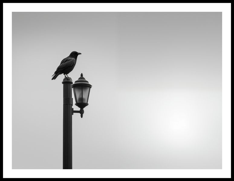 Plakat 80x60cm Samotny Postój Kruka zdjęcie 3