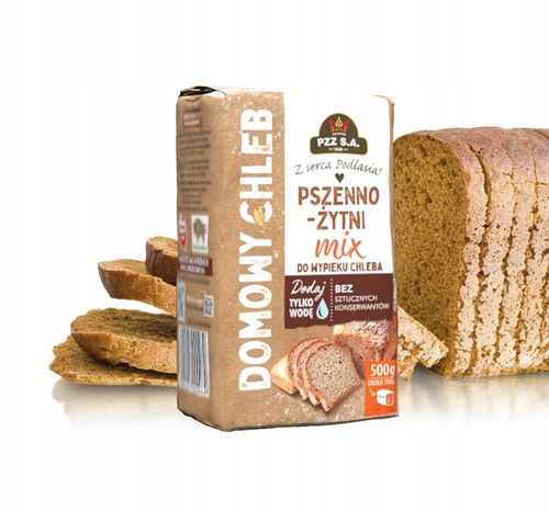 PZZ Mieszanka do wypieku chleba Pszenno-żytni Mix Zgrzewka 12 x 500g GOTOWA na Arena.pl