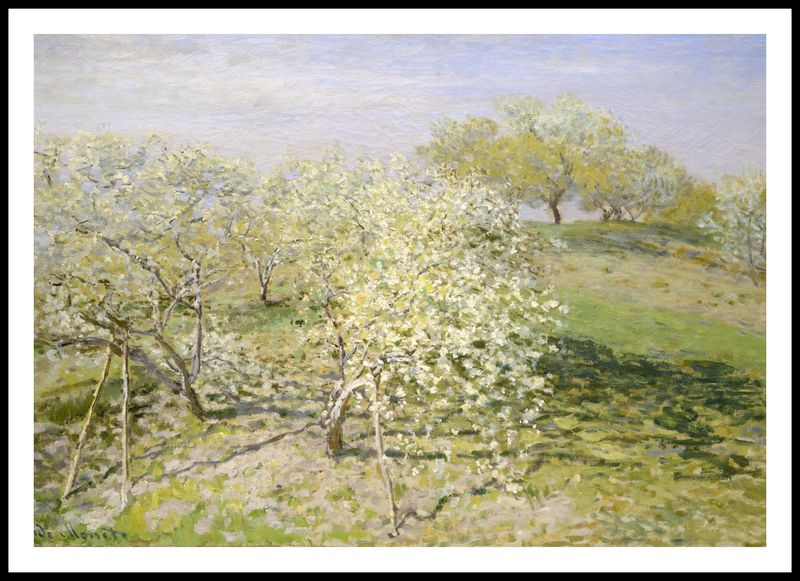 Plakat 100x70cm Spring, Monet Vintage do Salonu zdjęcie 3