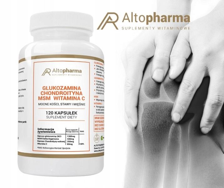 GLUKOZAMINA CHONDROITYNA MSM WITAMINA C STAWY 120k zdjęcie 4