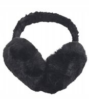 Mięciutkie pluszowe nauszniki rozmiar uniwersalny czarny MF37946