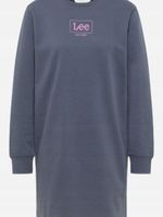 Sukienka LEE mini z nadrukiem w formie bluzy S
