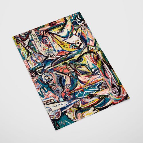 Plakat pollock obraz abstrakcyjny 40x50 cm na Arena.pl