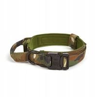 Obroża dla psa z uchwytem regulowana mocna TACTIC M 39-48cm moro