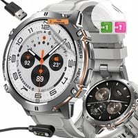 Smartwatch Męski z AI Bateria 100 Dni AMOLED Kompas Stylowy Zegarek Sport