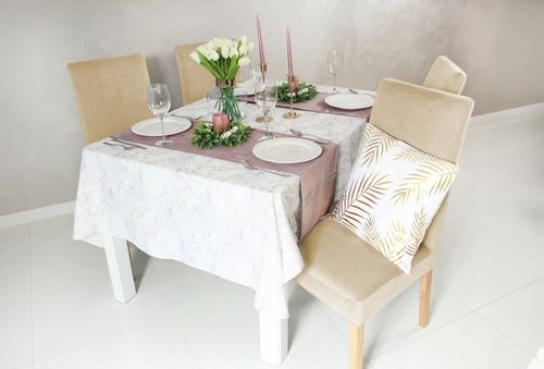 6 SZT POKROWIEC NA KRZESŁO Beż Kaszmirowy WELUR Elastyczny Gruby Pokrowce na Arena.pl