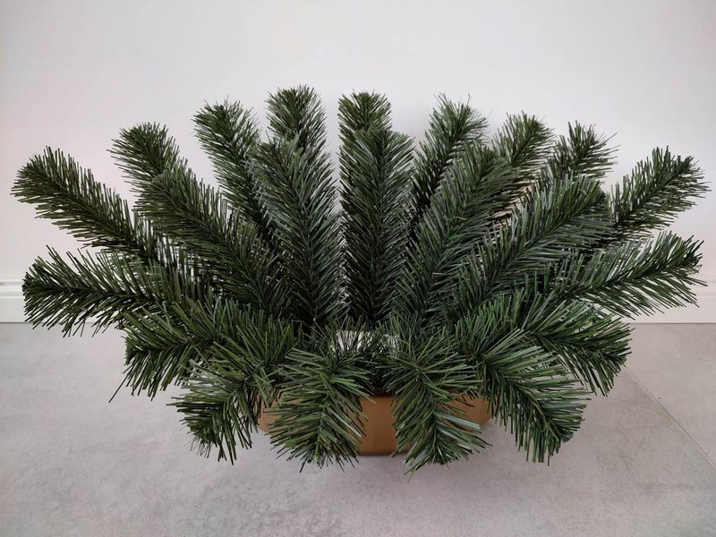 DUŻA ŁÓDKA PIRAMIDA Podkład do wiązanki stroik na pomnik grób cmentarz zdjęcie 5