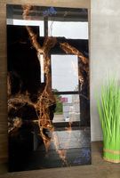 CZARNE płytki 120x60 WYSOKI POŁYSK złoto niebieski