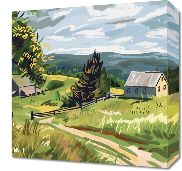 Obraz 40x40cm Bujna Wieś zdjęcie 1