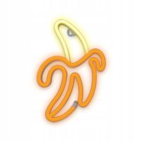 NEON LED NA ŚCIANĘ BANAN WISZĄCY LAMPKA NOCNA OZDOBA DO POKOJU USB/BATERIE
