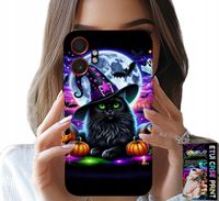 ETUI DO SAMSUNG XCOVER 7 PRO - CZARNY KOTEK HALLOWEEN SALEM DYNIA WZORY