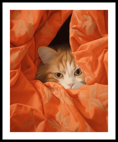 Plakat 40x50cm Ukryty Kot zdjęcie 3