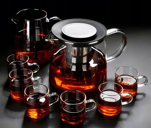 SZKLANY DZBANEK ZAPARZACZ DO HERBATY ZIÓŁ STALOWE SITKO 1,5L na Arena.pl