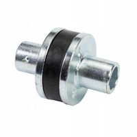 Sprzęgło metalowo-gumowe uniwersalne na wałek 25mm do rozsiewacza